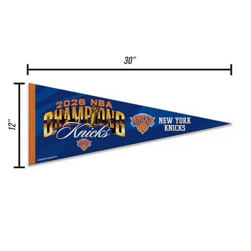 Image of Rico Industries NBA Basketball 12 inch x 30 inch Felt Wall Decor Pennant - Great for Home /Bed Room /Man Cave Decor
