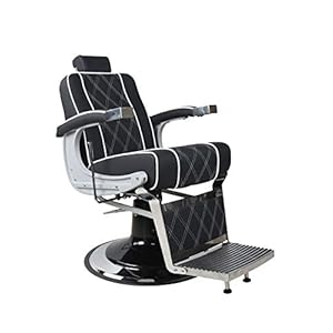 Barber Chair – THE EMPEROR – Black – Herenstoel – Kappersstoel Kappersstoel Friseure-inrichting – Barber Shop – Novon Professional