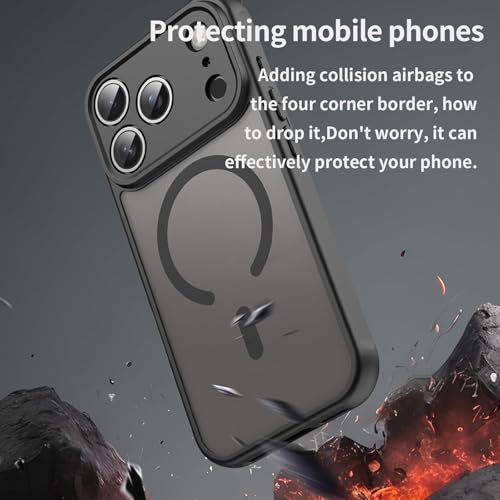 Image of Case Cover for iPhone 17 Pro (Frosted Black with MagSafe, iPhone 17 Pro)