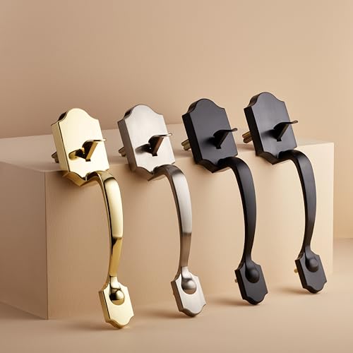 Amazon-Basics-Handleset-with-Tulip-Knob-Single-Cylinder-Matte-Black-1-Pack