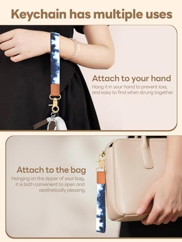 Image of Wristlet Keychain for Women and Men, Key Chain Holder, Wrist Lanyard for Keys