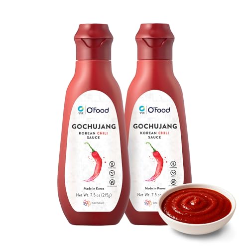 Chung Jung One O'Food Gochujang Korean Chili Sauce, Medium Hot Sauce, 7.50 oz. (Pack of 2)