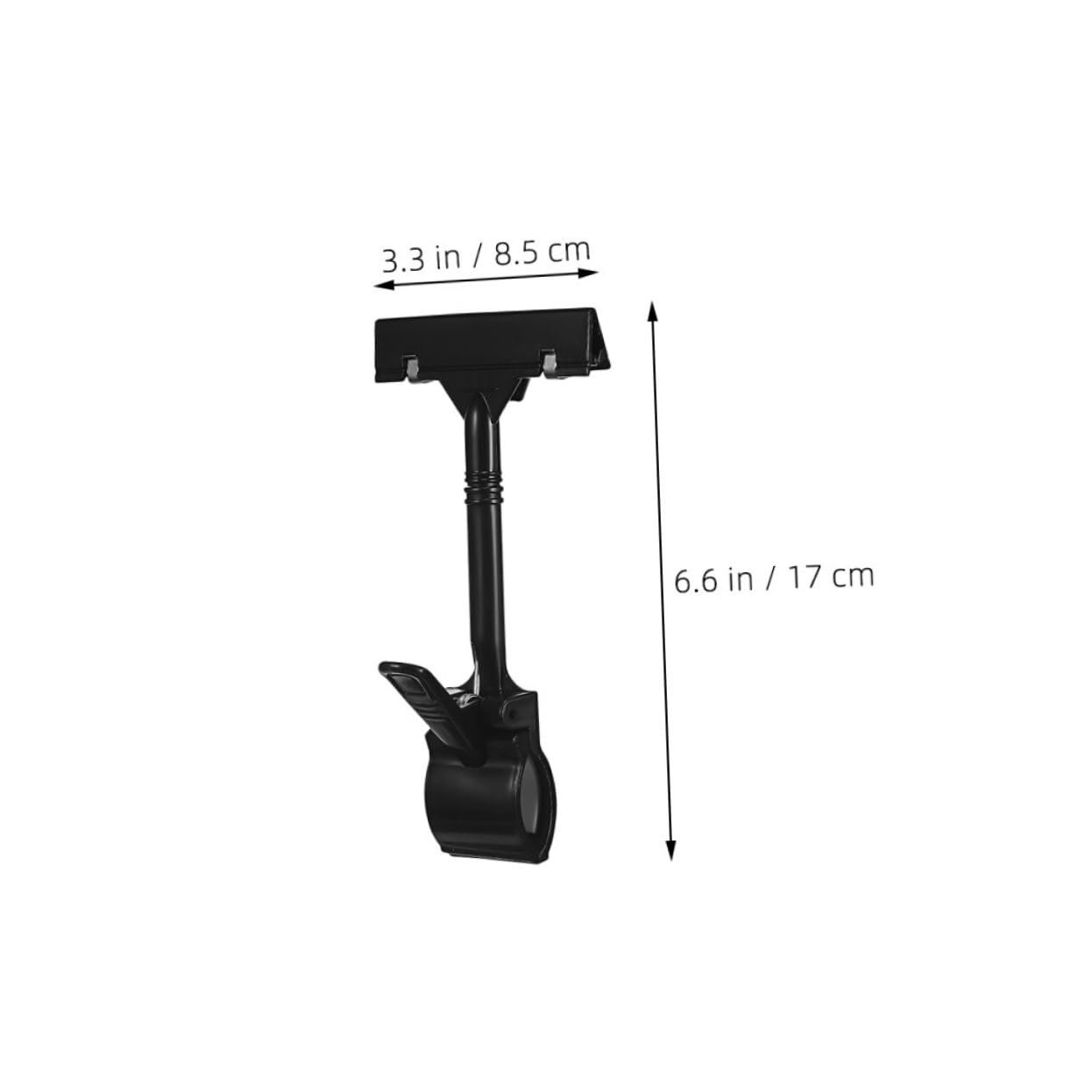 21 Pezzi Clip per Cartellini Plastica Resistente Supporti Rotanti per Esposizione Prezzi e Promozioni per Supermercati e Negozi