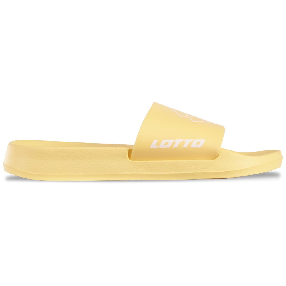 Lotto Unisex Lathi Sports Sandals, Yellow White, 8 UK