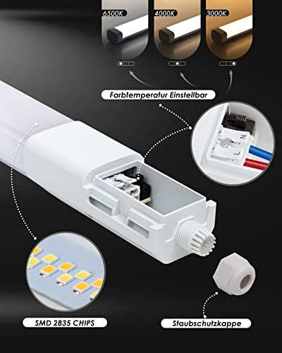 Allesin Lampada a prova di umidità LED 120CM 36W