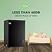 Chest Freezer Small Deep Freezer Black 3.5 Cu.Ft Free-Standing Top Door Freezer Adjustable 7 Thermostat and Removable Basket Open Garage Basement Apartment Kitchen Business