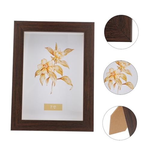 Amosfun Caixa 2pcs Porta-retratos Presente Amantes De Madeira Manual