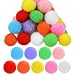 Tyqour 100 Stück Bunte Pompons zum Basteln, 3cm Bunt Filzkugeln Pompoms Bommeln zum Basteln Groß Pompons Bunte Pom Poms für Weihnachten Ostern Kinder DIY Kreativen Handwerk Dekorationen