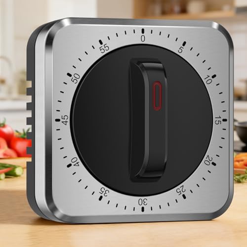 NUKALO Magnetic Wind-Up Kitchen Timer