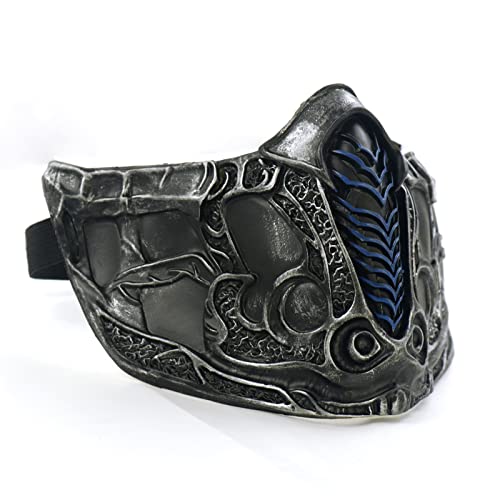 VZQI Combat Mask Scorpion Sub-Zero Mask Halloween Game Cosplay Costume Mens