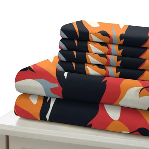 Linge de lit microfibre douce renard 3D pour éviter la corvée de repassage - 6
