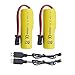MOONZON 2PCS 3.7V 1000mAh Li-ion Battery with USB Charging Cable for 1220A TB202 TB201 TM201 TM202 TC141 DE35 DE38 DE40 DE50 RC Stunt Car RC Remote Control Car RC Rolling Car Spare Batteries