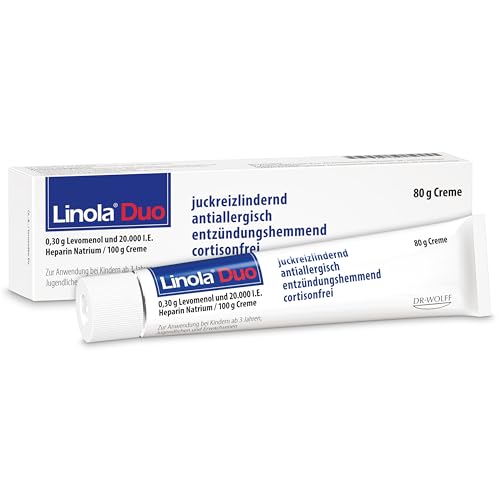 Linola Duo 80 g - Creme bei Neurodermitis, Ekzemen und Entzündungen der Haut | wirkt juckreizlindernd und entzündungshemmend | Ohne Cortison