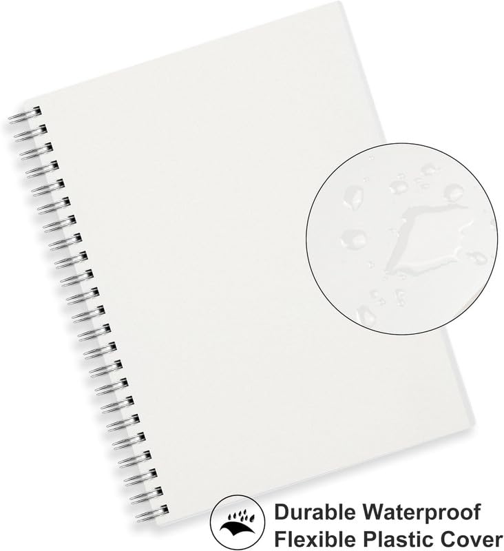 Image of A5 Plain Paper Notebooks, 5.5 x 8.2 inches, PLAIN Book,100 GSM Premium Paper, 480 Pages, Waterproof Cover, Set of 3