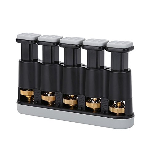 Drfeify Ejercitador de Dedos, Entrenador de Agarre de Fuerza de Dedo de Mano Variable Grip Trainer para Piano Guitarra(Gris)