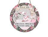 Ballerina Bunny Cat Swan - Hospital Room - Personalized Door Sign - Floral - Gift for Baby Shower
