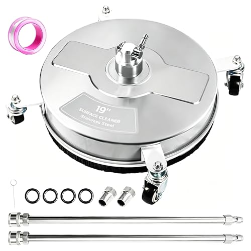 Hourleey 19 Pressure Washer Surface Cleaner with Wheels