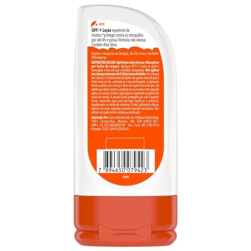 OFF Family, Loção Repelente de Mosquitos e Insetos, Nova Embalagem, Proteção por até 4h, Testado der