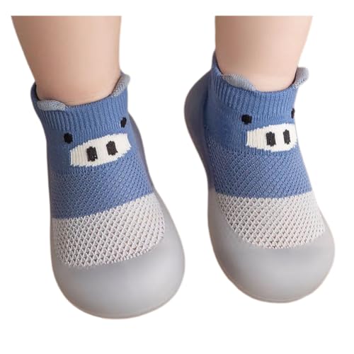 Non-Slip Baby Toddler Sock Shoes Cute Kid First Walking Shoes Pre-Walker Baby Slipper Socks with Rubber Soles Baby Girls Boys Soft Sole Shoe Socks Sneakers Trainers