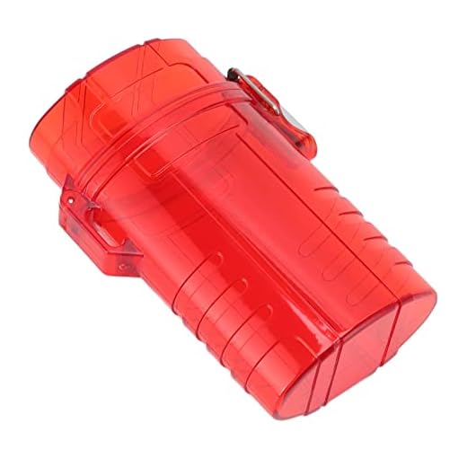 Cigarrera de Plástico, Soporte Sellado Portátil de Gran Capacidad | Impermeable y Anticompresión | Diseño Visual, Compacto y Portátil | Regalo Ideal para Viajes. (Rojo