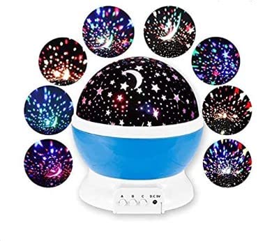 EZUK™ Brand Romantic Sky Star Master Night Light Projector Children Kids Baby Sleep Lighting USB Lamp Led Projection (Multi Colour, Plastic, Pack of 1)