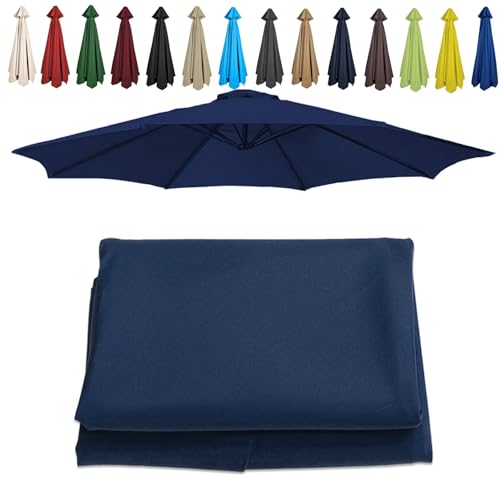 Toldo de repuesto para sombrilla de mesa multicolor con 6 u 8 varillas de 200 a 300 cm