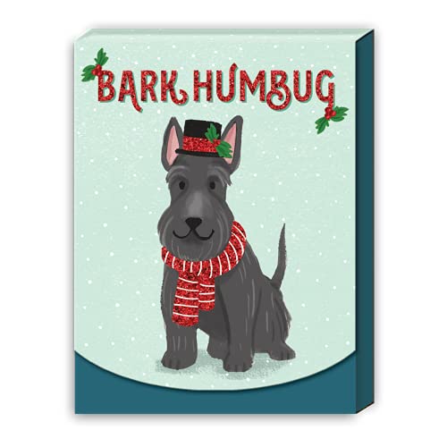 Image of Punch Studio Xmas Terrier Christmas Pocket Notepad (36709)