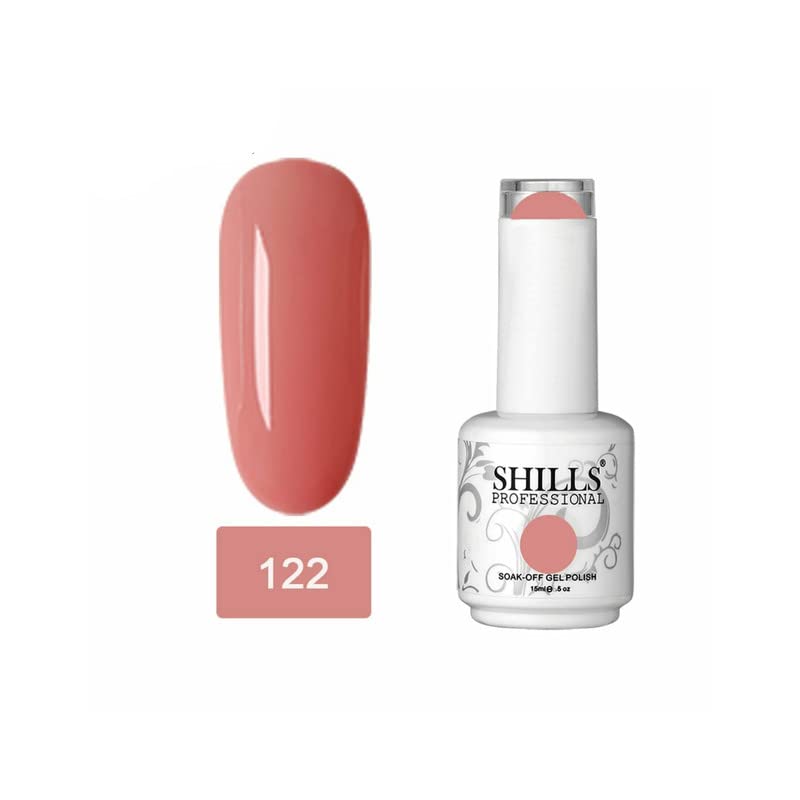 Image of SHILLS PROFESSIONAL Uv /Led Soak Off Glossy Finish Nail Polish Nail Art Nail Polish Color Shade 122, 15 Ml