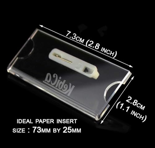 Image of Kebica Rectangle Name Badge with Pin, Acrylic Insert Type Blank Name Tag Holder for Clothes, DIY Blank ID Holders for School, Office, Hospital (12pc), 7.3 X 2.5 X 0.1 cm