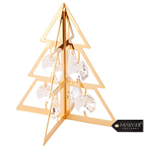 Matashi Christmas Tree Ornament, Clear Crystals