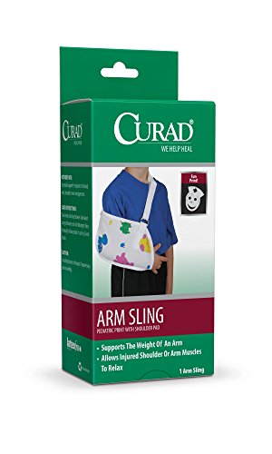 Curad Medline Toddler Arm Sling with Shoulder Pad, Pediatric Print
