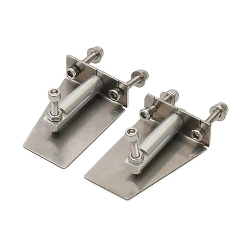 KUENCE 1 Paar Metall-Trimmklappen 41 mm x 30 mm Wellenausgleichsklappen Wasserdruckplatte Kontrolle Rumpfstabilität for RC-Rennboot O/V Yacht Mono