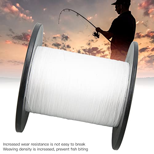 SUNGOOYUE Weiße 500m Geflochtene PE-Angelschnur, Hochfeste 8-Stränge Multifilament-geflochtene PE-Angelschnur für… – Bild 7