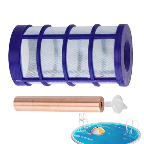 Repuesto de cobre ionizador de piscina – Limpiador flotante de alta calidad, ánodo de cobre | Kit de reemplazo, purificación de agua eficiente, excelente mantenimiento de spa para el cuidado