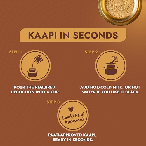 Image of Sweet Karam Coffee Instant Filter Coffee Decoction Liquid - 100 ml | Authentic South Indian Dark Roast Premium Arabica Liquid | Ideal for Hot, Cold & Black Coffee