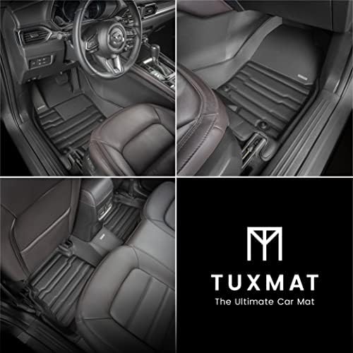 TuxMat Custom Car Mats for Mazda CX-5 2017-2025 - Maximum Coverage All-Weather Laser Measured Full Set