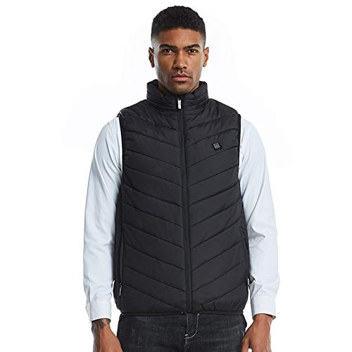 Moochy Moda masculina colete aquecido elétrico colete acolchoado térmico quente jaquetas externas aq