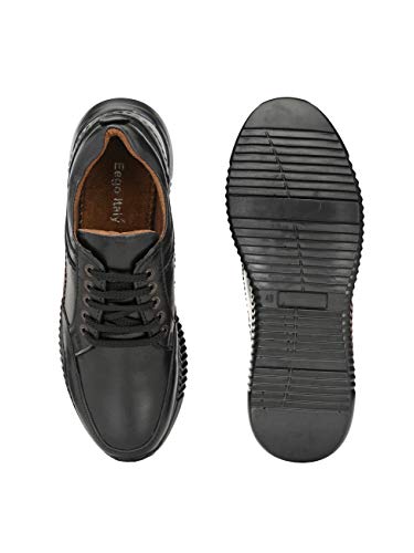 Image of Eego Italy Men's Genuine Leather Light Weight Lace Up Shoes