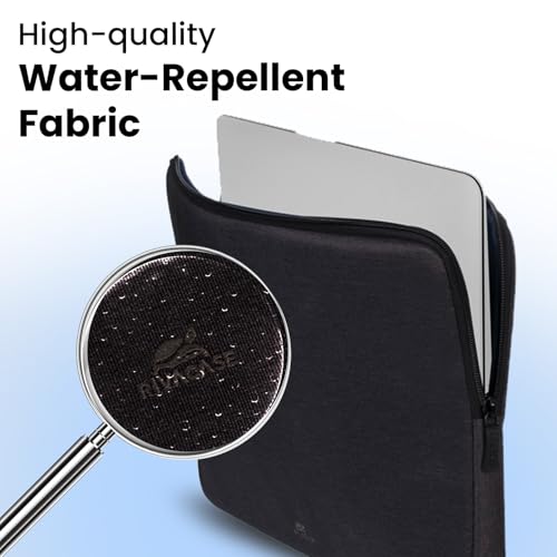 Image of RIVACASE Suzuka ECO Laptop sleeve 13.3 to 14 inches fits most popular Macbook, Laptops, Ultrabooks and Tablets made from ECO-FRIENDLY RPET Water Resistant Polyester Fabric