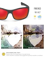 BlazerBuck Anti-salz Polarisierte Ersatzgläser für Oakley Hijinx - Feuerrot – Ansicht 3