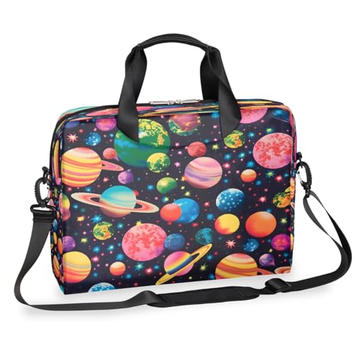 Maletín para laptop con diseño Colorful Planets, 13-16 pulgadas miniatura 1