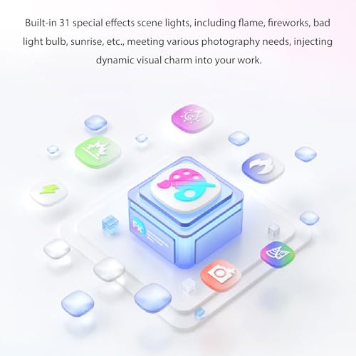 Image of YN150 Ultra RGB Mini Size COB LED Light, Portable LED Fill Light with 2.4G APP Control, 2000K-10000K Color Tempreture Outdoor LED Video Light Photography Light (US Plug)