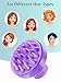 HEETA Shampoo Scalp Brush Massager Hair Growth, Scalp Scrubber with Soft Silicone Bristles for Hair Growth & Dandruff Removal, Hair Brush for Scalp Exfoliator, Purple