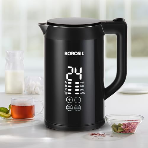 Borosil Cooltouch 1.5L 1350W Digital Electric Kettle | Temprature...