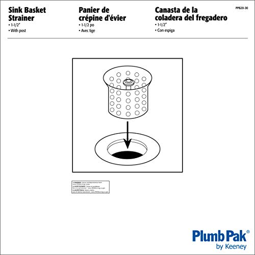 Colador para fregadero Plumb Pak PP820-30 cromo miniatura 3