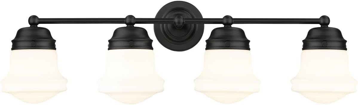Z-Lite 4 Light Vanity 735-4V-MB, Black