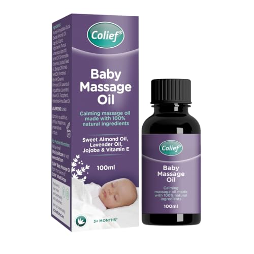 Image of Colief Baby Massage Oil | Soothing Oil For Infants | Made With 100% Natural Ingredients Including Sweet Almond Oil, Lavender Oil, Jojoba & Vitamin E | Suitable For Babies 3+ Months | 3.38 Fl. Oz