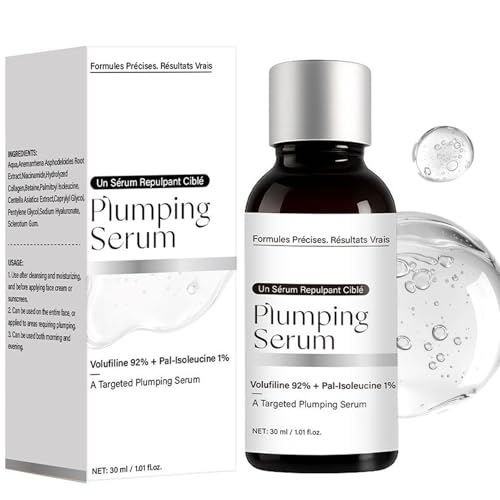 Volufiline 92% + Pal-Isoleucine 1% Plumping Serum Support Facial Plumping Anhydrous Marionette Lines Serum for Smoother Skin Hollow Cheeks Eyes Cheeks Smile Lines