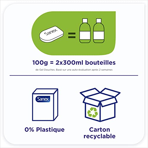 Sanex soin douche solide prébiotique hypoallergénique sans savon