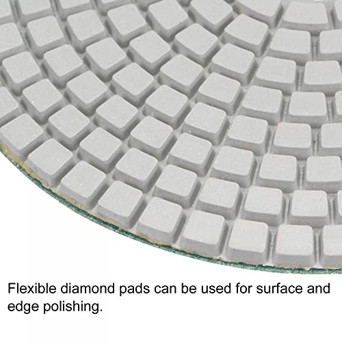 Image of uxcell Diamond Polishing Pad 5-Inch 1000 Grits Wet /Dry Grinding for Stone Concrete Marble Countertop Floor 2pcs